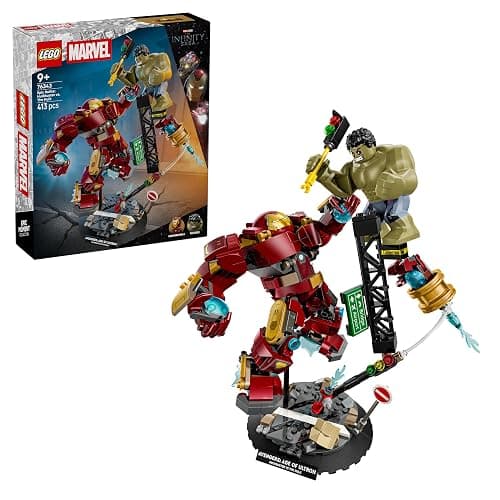 LEGO | Marvel Battaglia Epica: Hulkbuster vs. The Hulk - Giocattolo dei Supereroi con 2 Action Figure e Minifigure di Iron Man - Idea Regalo per Bambini da 9 Anni in su Fan degli Avengers - 76343 - Image 1