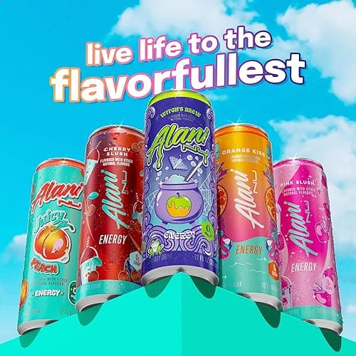 Alani Nu WITCH'S BREW Sugar Free, Low Calorie Energy Drinks, 200mg Caffeine, Antioxidants, Biotin B Vitamins, Zero Sugar, 15 Calories or Less, 12 Fl Oz Cans (24 Pack) thumbnail 9