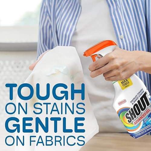 Shout Advanced Laundry Stain Remover Gel for Clothes Laundry, Breaks down stubborn, dried-in, and tough stains, 22oz Spray (Packaging May Vary) thumbnail 6
