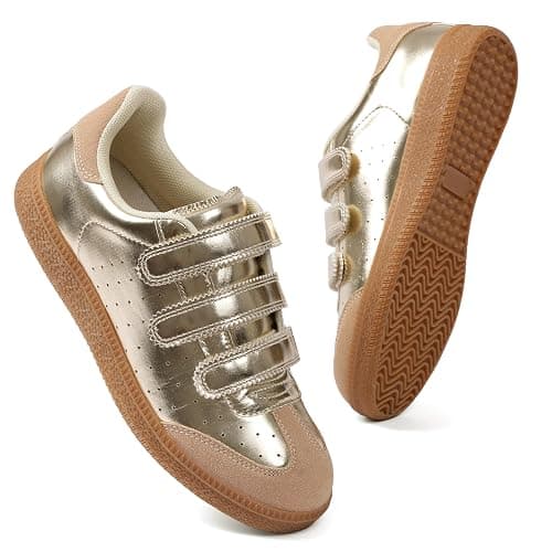 CYNLLIO Sneakers for Women Fashion Cute Tennis Shoes 2026 Leather Suede Non-Slip Walking Shoes Casual Lightweight Comfortable thumbnail 7