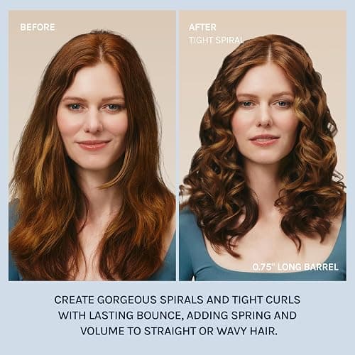 Bio Ionic Long Barrel Curling Iron with Moisture Heat Technology & NanoIonic MX Versatile Curling Wand - Multiple Barrel Sizes for Tight, Classic, Loose & Soft Curls thumbnail 4