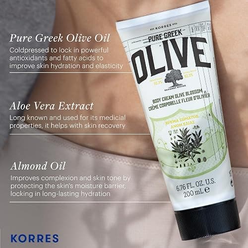 KORRES Olive Body Lotion for Dry Skin Moisturizer Cream with Vitamin E, Aloe and Pure Greek Olive Oil for Body Care, Hydrating & Nourishing for Smooth, Supple Skin, thumbnail 2
