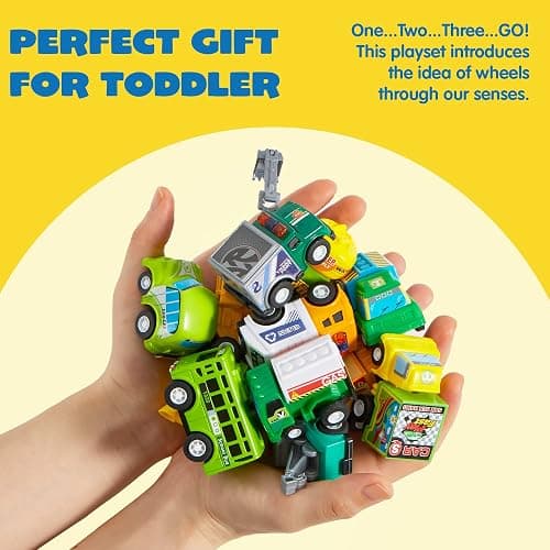 JOYIN Ensemble de Véhicules Jouets Voitures et Camions de Ville de 25 Pièces pour Enfants en Bas âge, Filles et Garçons, Ensemble de Voitures Moulées sous Pression thumbnail 7