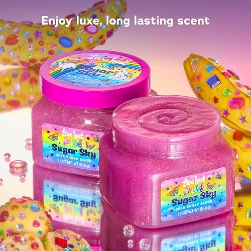 Lisa Frank x Tree Hut Sugar Sky Body Scrub, Exfoliating Sugar Scrub, 18 Oz | Limited Edition Body Exfoliator Exfoliating with Shea Butter & Essential Oils, for All Skin Types, Self Care Gifts for Women thumbnail 2