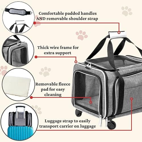 Rolling pet carrier  thumbnail 2