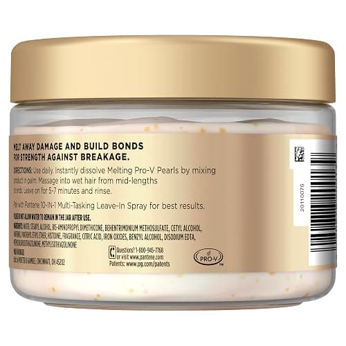 Pantene Miracle Rescue Hair Mask, Intensive Bond Repair with Melting Pro-V Pearls, Melts Away Damage, Builds Bonds, Strengthens Against Damage, Deep Conditioning for Dry Damaged Hair, 10.1 fl oz thumbnail 8