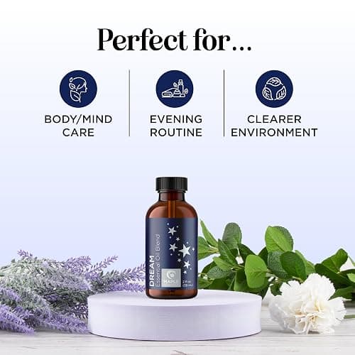 Sleep Essential Oil Blend for Diffuser - Dream Essential Oils for Diffusers Aromatherapy and Relaxation with Clary Sage Ylang-Ylang Roman Chamomile and Lavender for Sleep Time Support (2 Fl Oz) thumbnail 3
