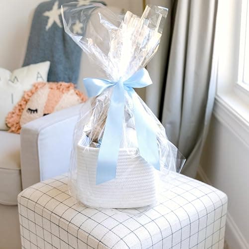 NaturalCozy Storage Cubes 9”x9”x7”Cotton Rope Woven Baskets for Organizing 3-Pack | 9 Inch Cube Storage Bin | Small Basket for Shelf Nursery, Pantry, Decorative Plant, Bathroom Closet, Toy Gift thumbnail 6