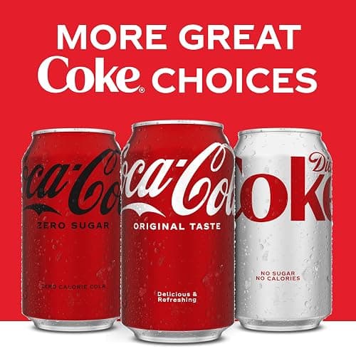 Coca-Cola Fridge Pack Soda Soft Drink, 12 fl oz Cans, 12 Pack - Classic Cola Soda Cans thumbnail 9