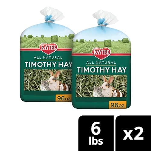 Kaytee Timothy Hay, High Fiber for Rabbits, Guinea Pigs, 12 Pounds | Supports digestive health. Hand-selected rabbit hay. Guinea pig hay, chinchilla hay, pesticide free thumbnail 12