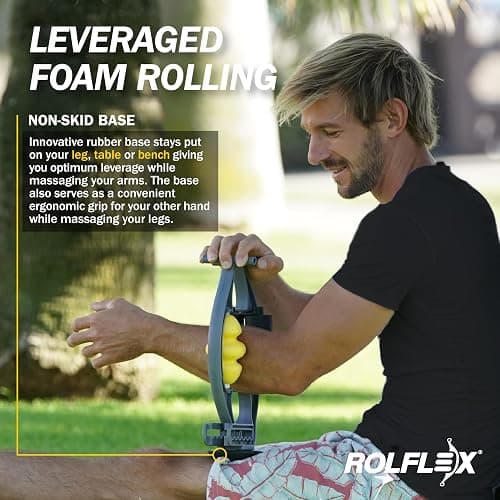 Rolflex Arm & Leg Massager Roller – Muscle Roller to Address Golfer’s Elbow, Tennis Elbow, Carpal Tunnel & More – Arm & Leg Massage Roller for Muscle Tightness & Faster Recovery thumbnail 2