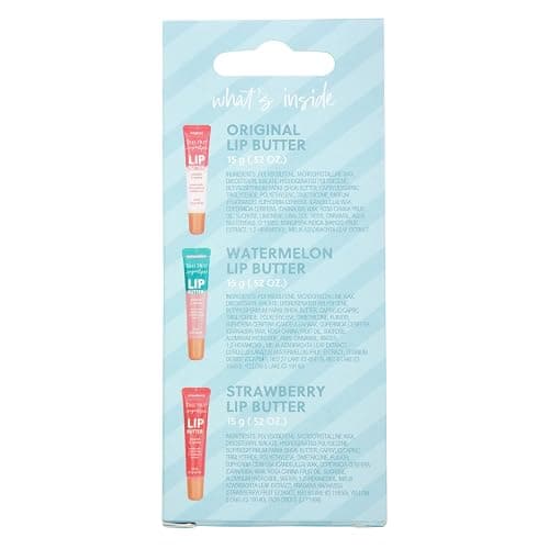 Tree Hut Sugarlips Lip Butter Trio, Original, Watermelon & Strawberry Lip Butters, Hydrating & Moisturizing Lip Care Set, Smooth & Nourish Lips, Perfect Holiday Gift & Stocking Stuffer, 0.52 fl oz thumbnail 3