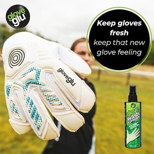 gloveglu 250ml Premium Wash & Prepare Deep Cleaning Goalkeeper Glove Spray - for All Sports Gloves! thumbnail 6