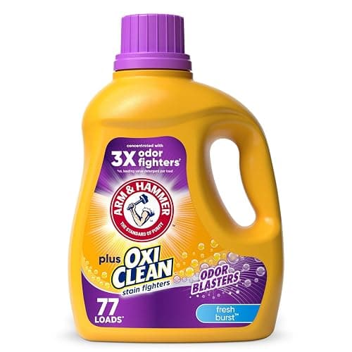 ARM & HAMMER Plus OxiClean Odor Blasters Fresh Burst, 77 Loads Liquid Laundry Detergent, 100.5 Fl oz - Image 1
