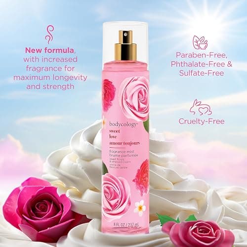 Bodycology Long-Lasting Fragrance Body Mist, Sweet Love, 8 fl oz thumbnail 5