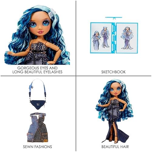 Rainbow High Fantastic Fashion Skyler Bradshaw - Blue 11” Fashion Doll and Playset with 2 Complete Doll Outfits, and Fashion Play Accessories, Great Gift for Kids 4-12 Years Old thumbnail 7