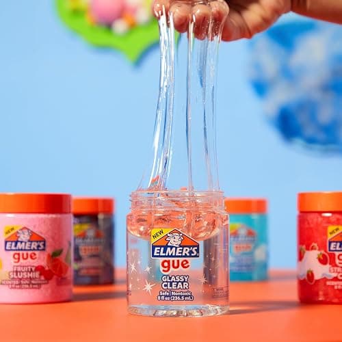 Elmer's Gue Pre Made Slime, Glassy Clear Slime, Great for Mixing in Add-ins, 2 Count thumbnail 2