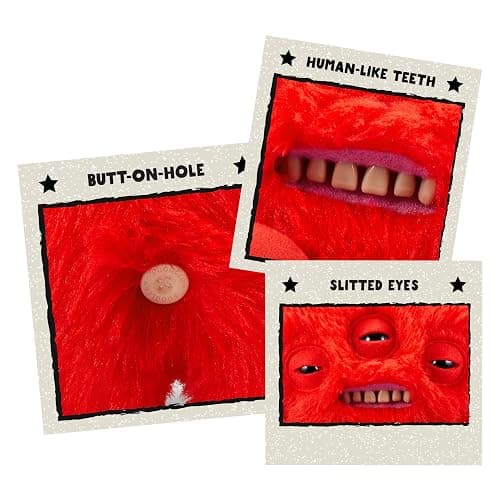 Fuggler Love Fugg by ZURU Funny Ugly Monster, Plush, Collectible, Toy (Love Fugg - Refresh-RED) thumbnail 5