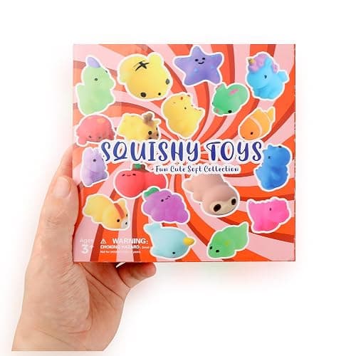 nobasco Squishies, 26 Pack Mochi Squishy Toys - Kawaii Cat Squishys Slow Rising Animals - Party Favors, Goodie Bag, Birthday Gifts, Mini Squishies Stress Reliever Toy thumbnail 7