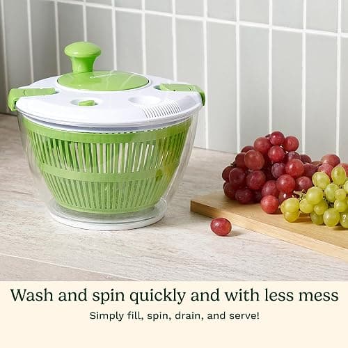 Cuisinart Salad Spinner- Wash, Spin & Dry Salad Greens, Fruits & Vegetables, 3qt, CTG-00-SSAS thumbnail 3