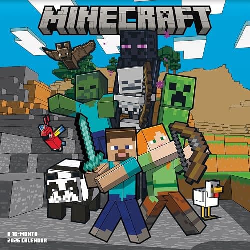 2026 Minecraft Wall Calendar - Image 1