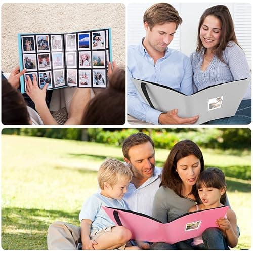 Album Fotografico con 432+1 Tasche per 3 Pollici Film - compatibile con Fujifilm Instax Mini 12 11 9 8 25 70 90 40 99 SE 7+ Mini LiPlay Evo Mini Link, Polaroid Snap PIC-300, Kodak Instant Printer thumbnail 6