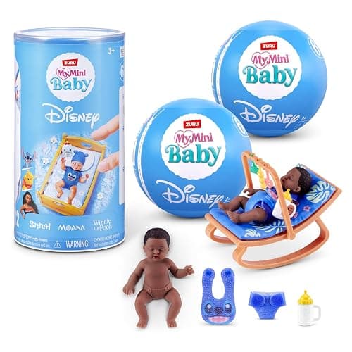 MY MINI Baby Disney 2 Pack by ZURU – Collectible Disney Baby Doll Mystery Capsule with Accessories, Realistic Miniature Toy for Girls Ages 3+ - Image 1