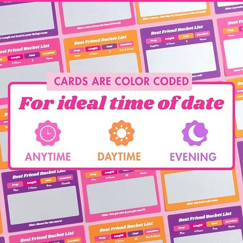 Best Friend Bucket List Scratch Off Cards – 35 Fun Adventure Date Ideas for Friends – Unique Gift for Women, Besties, or BFFs – Fun Friendship Gift for Birthdays or Christmas thumbnail 7