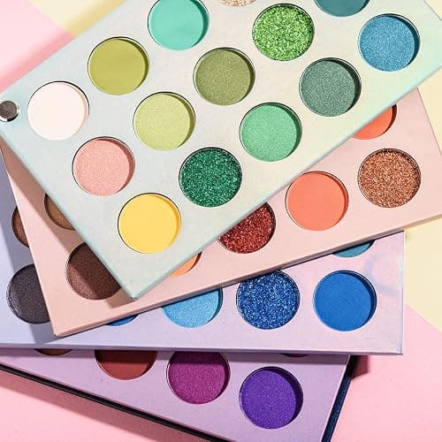MYUANGO Color Board Eyeshadow Palette - Colorful Rainbow Bright Eyeshadow Palette, Natural Powder Eye Shadow Palette Makeup - Waterproof, Blendable, Long-Lasting - Cruelty-Free thumbnail 7