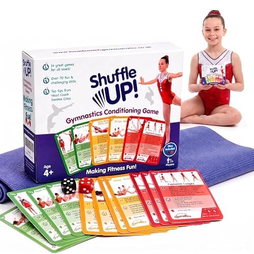 Shuffle Up Gymnastics Game - 70+ Skills, Gymnastics Equipment Gift for Girl - Image 1