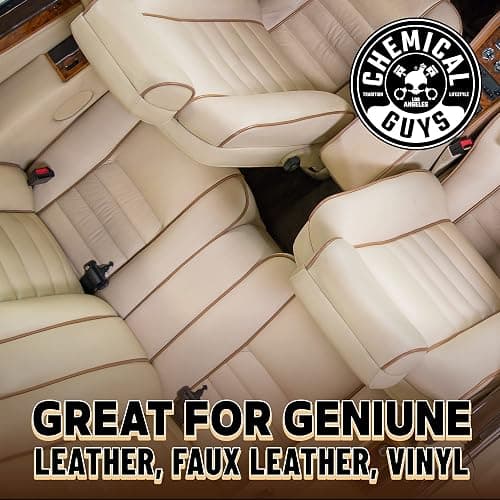 Chemical Guys Colorless and Odorless Leather Cleaner - Safe for Natural, Synthetic, Faux, and Pleather, Car Interior Cleaner, Safe for Furniture, Boots, Apparel, & More - 16 oz thumbnail 9