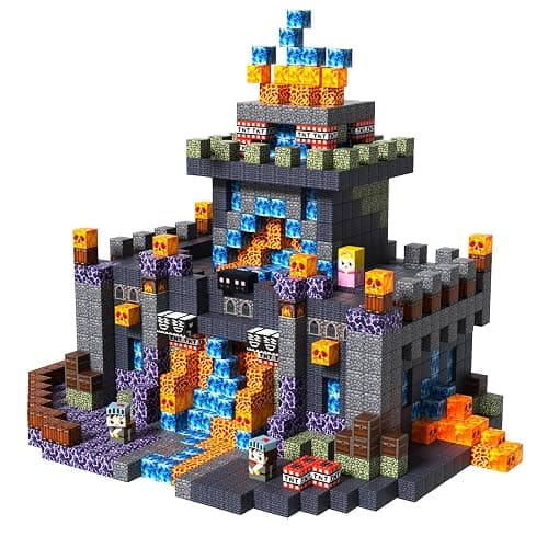 100PCS Magnetic Blocks - Dark Castle Set Magnetic Building Blocks, Stacking Magnets for Kids, Strong Magnets, Sensory Toy for STEM Learning Toys for Kids 3+ Boys and Girls Christmas Birthday Gifts - Image 1