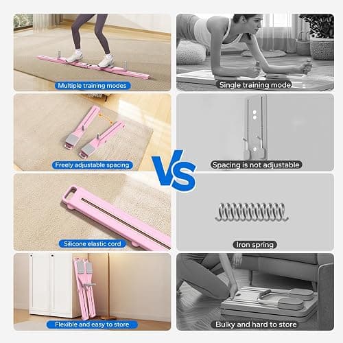 MERACH Pilates Board, Multifunctional Abdominal Plate, Detachable Ab Trainer Machine with Anti-Slip Design, Portable Pilates Reformer for Core Workouts, Home Gym Equipment for Women thumbnail 5
