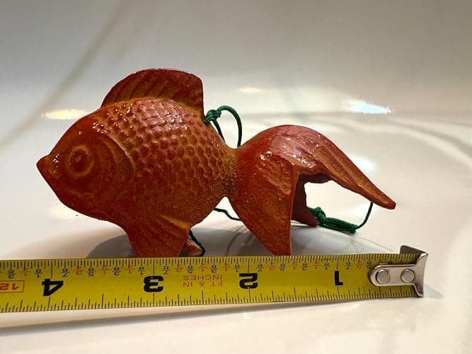 123kotobukijapanstore 1pc Japanese Iron Orange Goldfish Wind Chime for Made in Japan #485-081 thumbnail 2