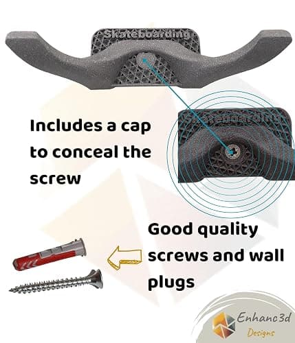 Wall Mount for Skateboard with Modern Design, Hang Your Skateboard, Surfskate or Longboard thumbnail 4