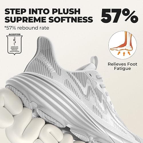 ALLSWIFIT Women's Slip On Walking Shoes Hands-Free Cushion Running Tennis SwiftPlush Non-Slip Comfortable Workout Gym Athletic Fashion Sneakers thumbnail 4
