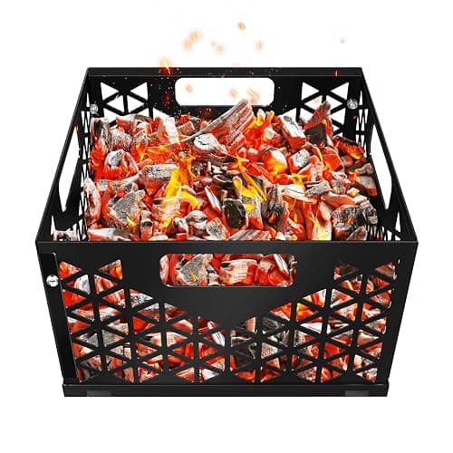 Foedo Charcoal Firebox Basket for Oklahoma Joe Offset Smoker, Grill Accessories for Long and Efficient Smoking, 12" x 12" x 7.5 "Fire Basket for Oklahoma Joes Highland (Only 4 Screws) (black) - Image 1