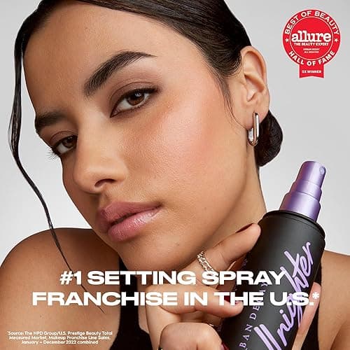 Urban Decay All Nighter Waterproof Makeup Setting Spray for Face, Long-lasting, Award-winning Finishing Spray for Smudge-proof & Transfer-resistant Makeup, 16 HR Wear, Oil-free, Natural Finish, Vegan - 4 Fl Oz (Pack of 1) thumbnail 2