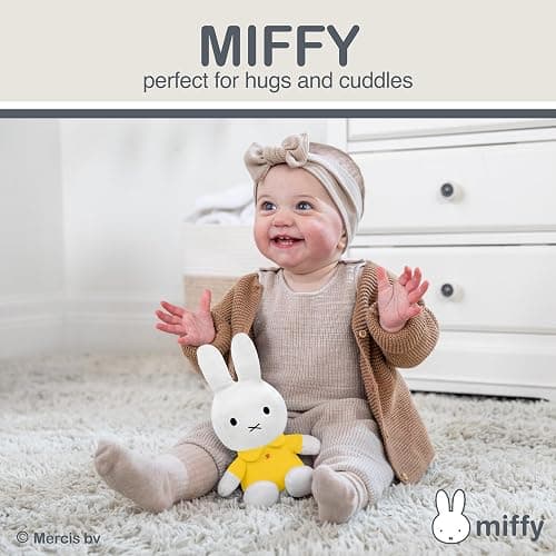 Kids Preferred Miffy Plush Toy, 8 Inch Sitting Dutch Bunny Plush from Dick Bruna, Soft Boa Rabbit Bunny Stuffed Animal Plushie Doll for Girls and Boys thumbnail 3