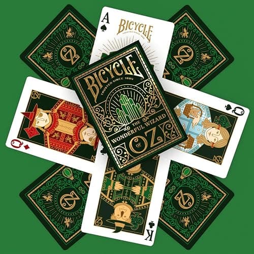 Bicycle Wizard of Oz Playing Cards, Oz Inspired Playing Card Deck, Emerald and Gold, 1 Deck thumbnail 5