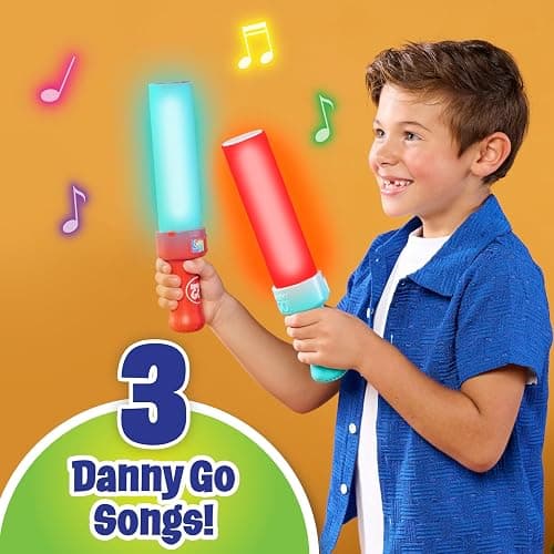 Danny Go! Color Beat Drumsticks - Officially Licensed Light-Up Musical Drumsticks Toy for Preschool and Elementary School Kids Inspired by Danny Go! Show thumbnail 4
