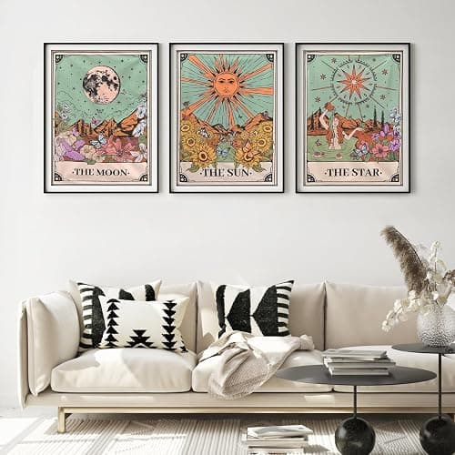 WUDWL Square Diamond Painting Kits Square Drill Diamond Painting,Square Diamond Art,3 Pack Sun Moon and Stars DIY Gem Art Kits for Adults and Crafts for Gifts and Home Wall Decor 12x16inch thumbnail 4