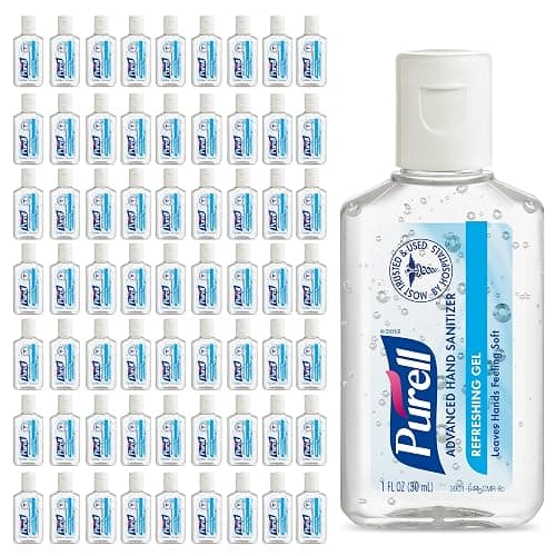 Purell Advanced Hand Sanitizer Refreshing Gel, Clean Scent, 1 fl oz Travel Size flip-Cap Bottle (Pack of 72) - 3901-72-CMR - Image 1