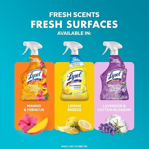 Lysol All Purpose Cleaner Spray, Multi-Purpose Disinfecting Spray, Kitchen & Bathroom Cleaner, Coconut & Sea Minerals Scent, 32 Fl Oz thumbnail 7