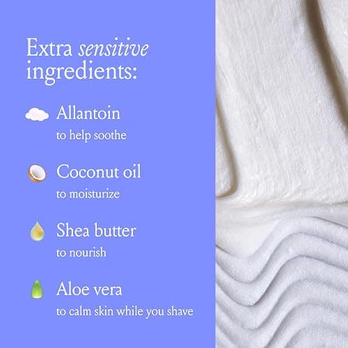Billie Whipped Shave Cream - Ultra Gentle Protection - Fragrance-Free & Dermatologist-Approved - Designed for Sensitive Skin - 6.5 fl oz thumbnail 4
