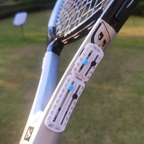 FUMELPRO Score Keeper for Tennis Racket and Padel,Easily Mounted Small Score Board to Keep Score of Points.numbers carved by Laser, bonded with strong Adhesive without Falling off,the Best Tennis Gift thumbnail 2