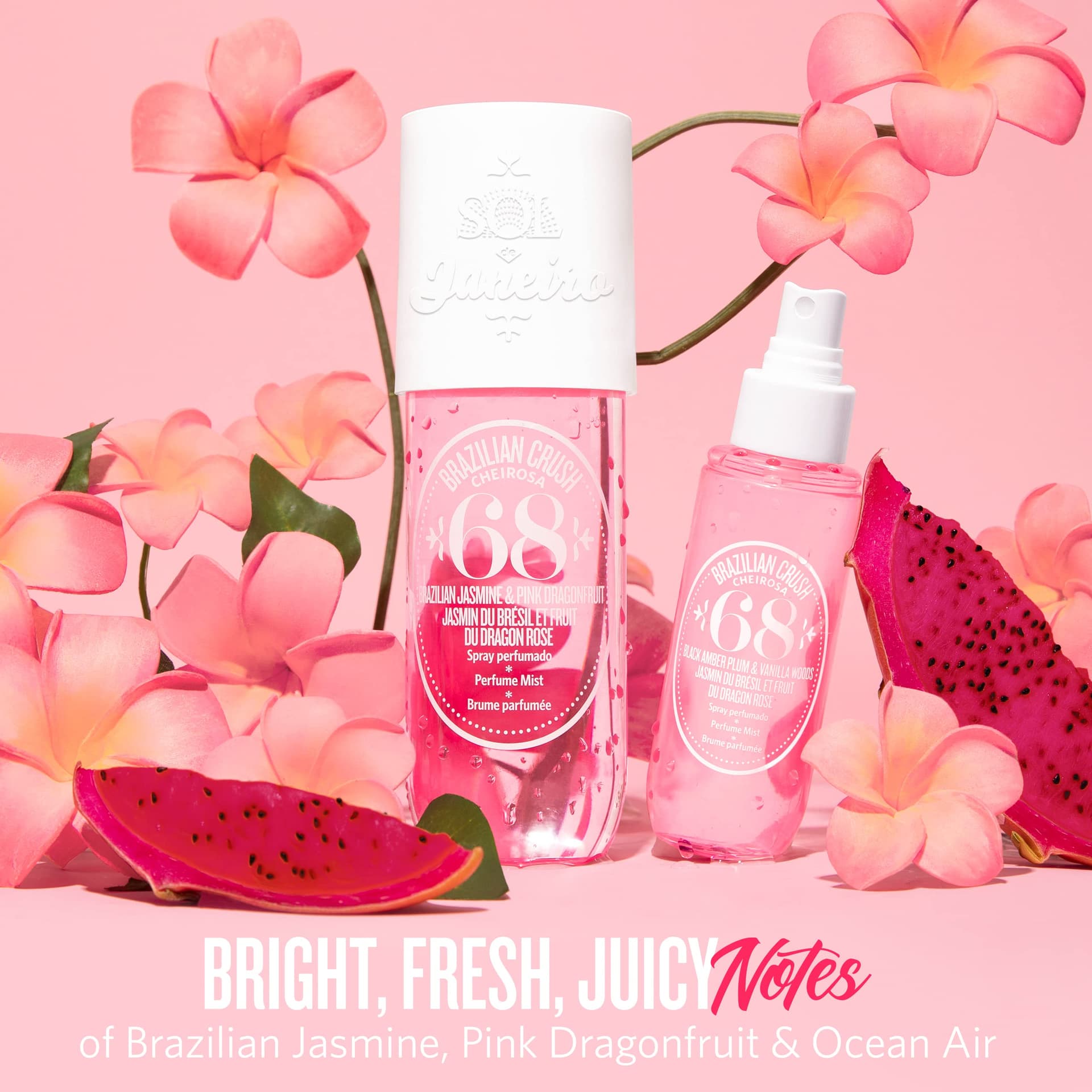 Sol de Janeiro Brazilian Crush Cheirosa 68 - Brazilian Jasmin and Pink DragonFruit For Women 8 oz Body Mist thumbnail 2