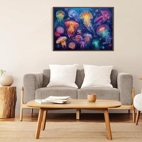 500 Piece Puzzle for Adults – Ocean Jellyfish Puzzle 500 Pieces for Adult Elderly Puzzle Game – Fun & Challenging Family Game Gift Toy for Friends and Family (20.5 x 15 in) thumbnail 2