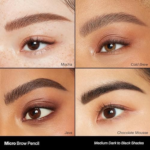 Morphe Micro Dual Eyebrow Pencil - Dual-Ended Brow Pencil Featuring a Retractable, Ultra-Precise, Pointed Tip - Richly Pigmented, Smooth-Gliding, Long-Lasting Wax Formula - Chocolate Mousse (0.003 oz) thumbnail 4