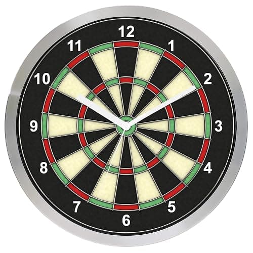 Technoline Funkwanduhr WT 8620, Design Ziffernblatt, Dart, Metall, 30cm - Image 1